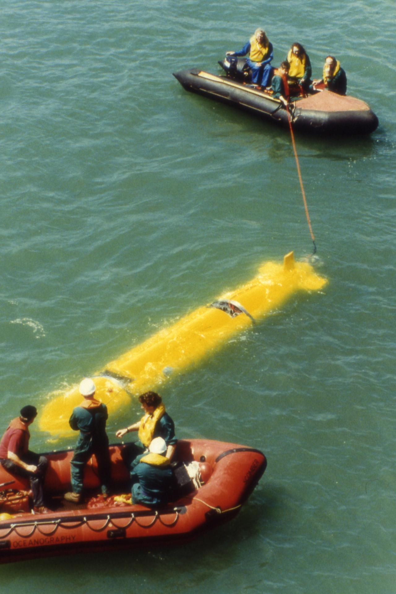 The NOC’s first Autosub mission in July 1996