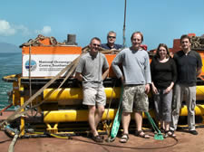 The NOC research team on board RSS James Cook