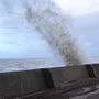 Storm surge at New Brighton, Wirral coast