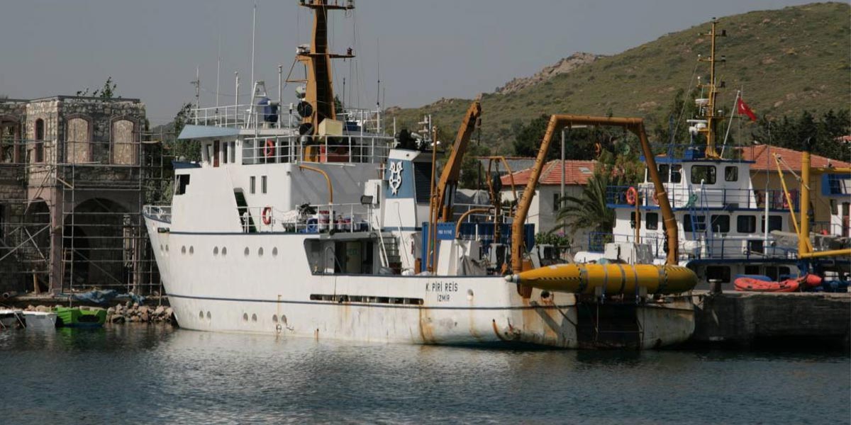 Piri Reis, the support vessel for the mission.