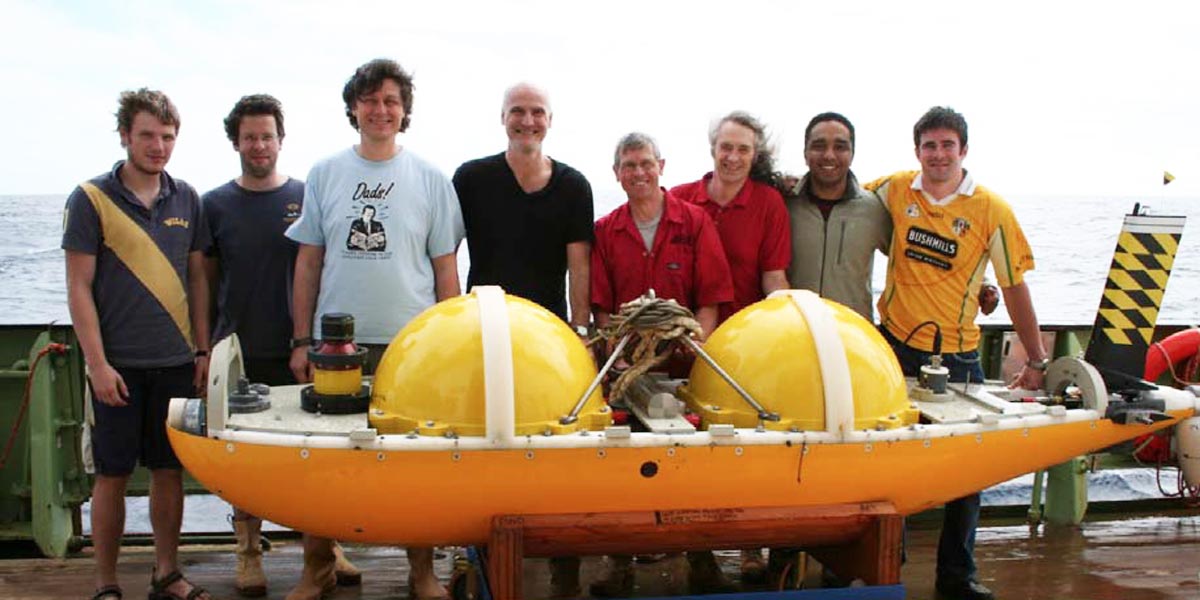 The team behind the Autosub Long Range (ALR) vehicle.