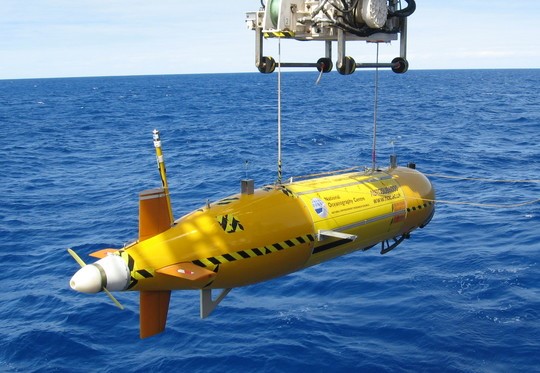 Autosub6000 will be mapping areas of the seafloor using sonar and photography