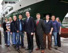 Some to the VENTuRE team with the RV Celtic Explorer