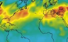 Carbon dioxide map