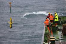 Glider deployed from the RRS James Cook