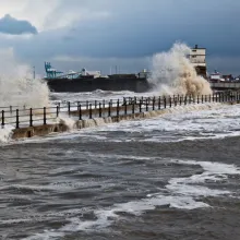 Storm waves at New Brighton photo