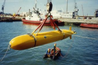 The NOC's first Autosub mission in July 1996