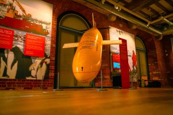 Boaty McBoatface on display at the Worlds Beneath the Waves exhibit