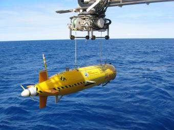 Autosub6000, which will be used to map areas of the seafloor using sonar and photography