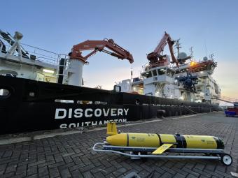 Underwater gliders deployed from RRS Discovery contributed to global research on the ocean carbon cycle. (Credit: Filipa Carvalho, as part of GOCART Project)