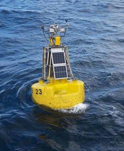A moored data buoy (courtesy of Jon Campbell)