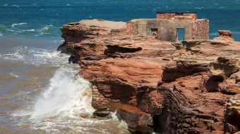 Hilbre Island old lifeboat station, UK