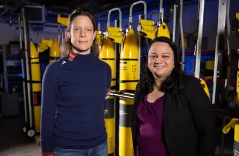 Dr Veerle Huvenne and Dr Filipa Carvalho