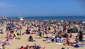 Bournemouth in the heatwave of 2012 