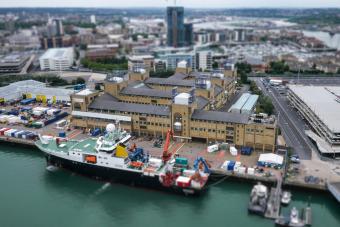 Aerial view of the NOC, Southampton