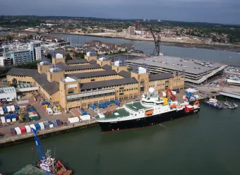 National Oceanography Centre with RRS Discovery