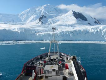 The RRS James Clark Ross. Image credit: British Antarctic Survey
