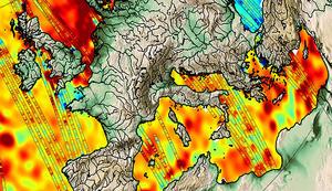 Sea-level detail from CryoSat (© ESA/CNES/CLS)