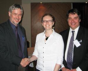 Prof Andrew Willmott, Stephanie Henson and Prof Ed Hill
