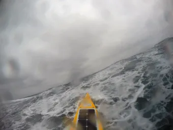 Autonaut in rough seas