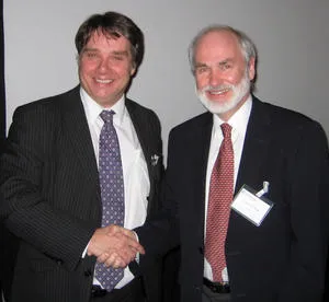 Professors Ed Hill (Left) and Gwyn Griffiths