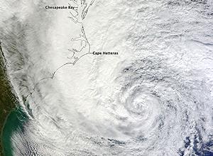 Hurricane Sandy off the Cayman Trough (courtesy of NASA Earth Observatory)
