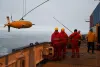 ALR better known as Boaty McBoatface being lowered into ice