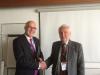 Ian Wright, NOC’s former Director of Science and Technology with Sir Crispin Tickell at the NOC in 2015